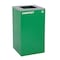 Alpine Industries Square Recycling Bin, 29 Gallons, Green Can, Square Opening Lid, for Compost ALP4450-KIT-GRN-S-COM - alternate 10